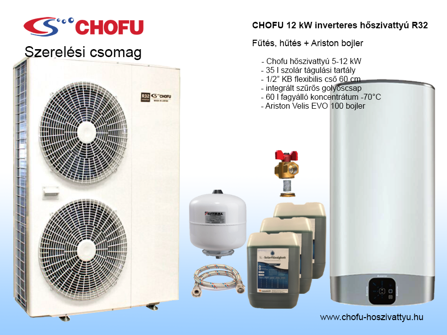 Chofu 12 kW + Ariston